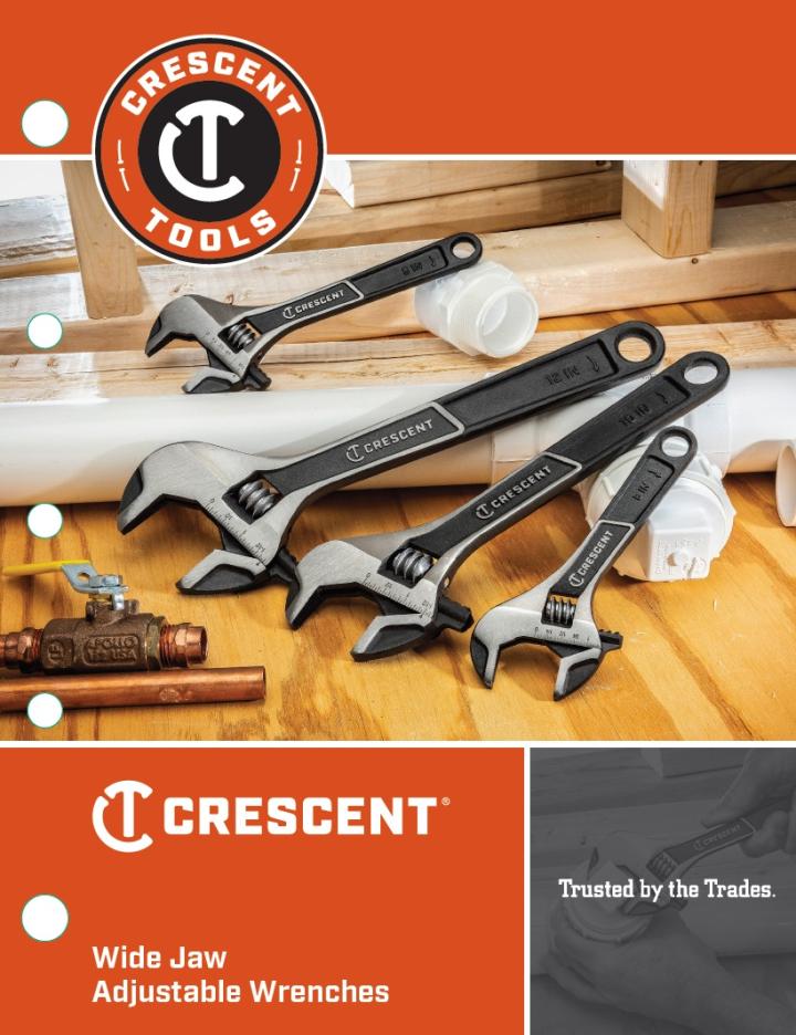 Crescent Wide Jaw Adjustable Wrenches Brochure